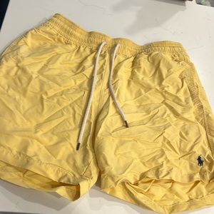 Yellow Polo Men’s Swim Trunks